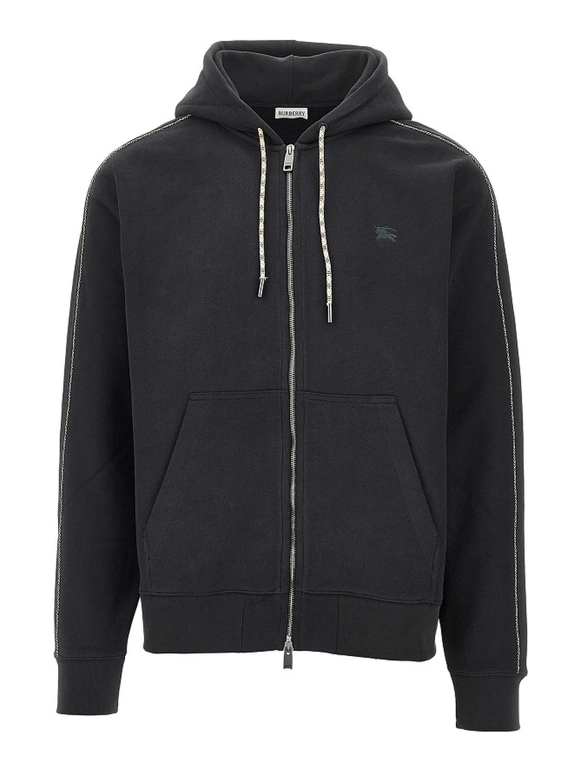 Full-zip hoodie with Check piping