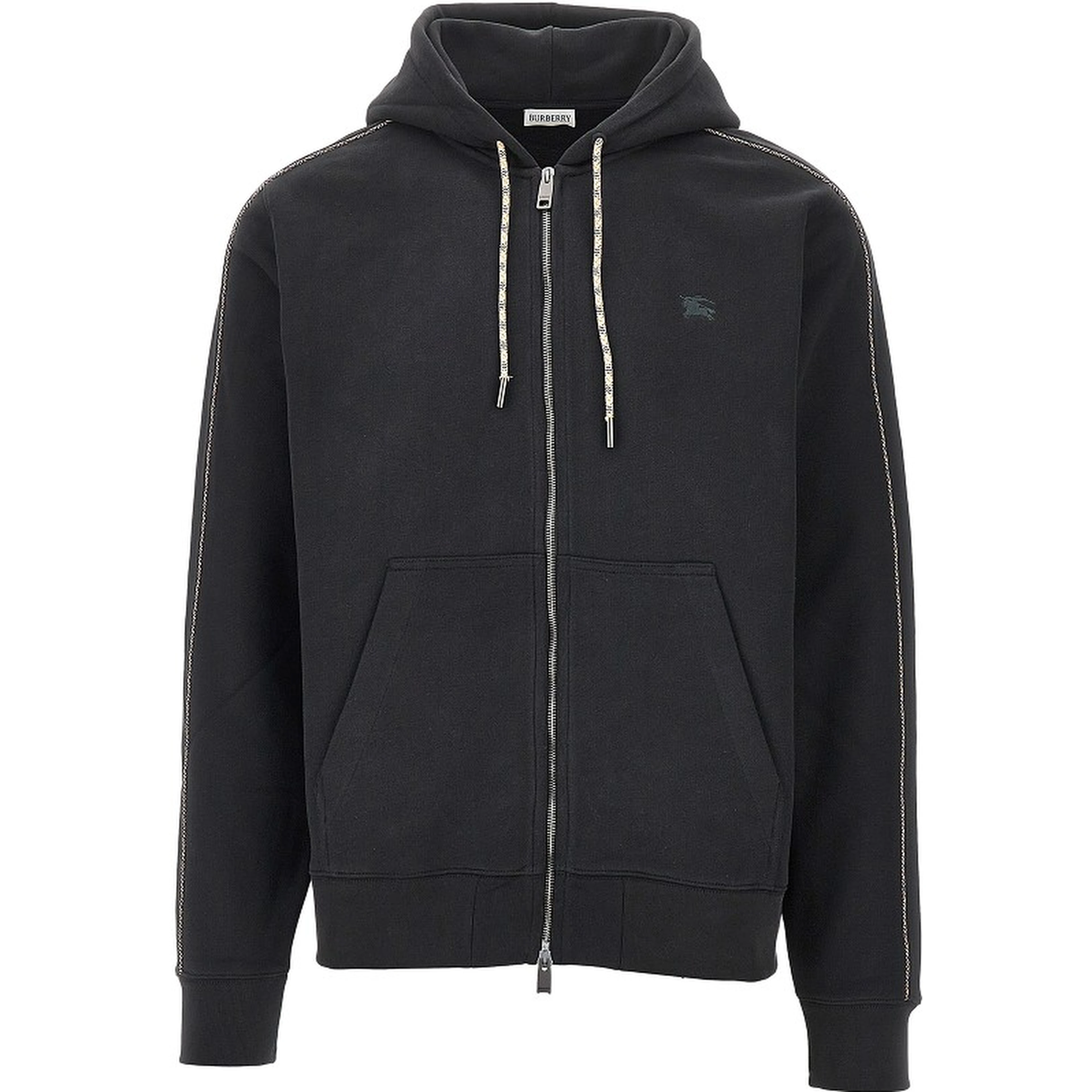 Full-zip hoodie with Check piping
