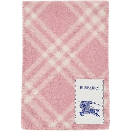 Check wool scarf