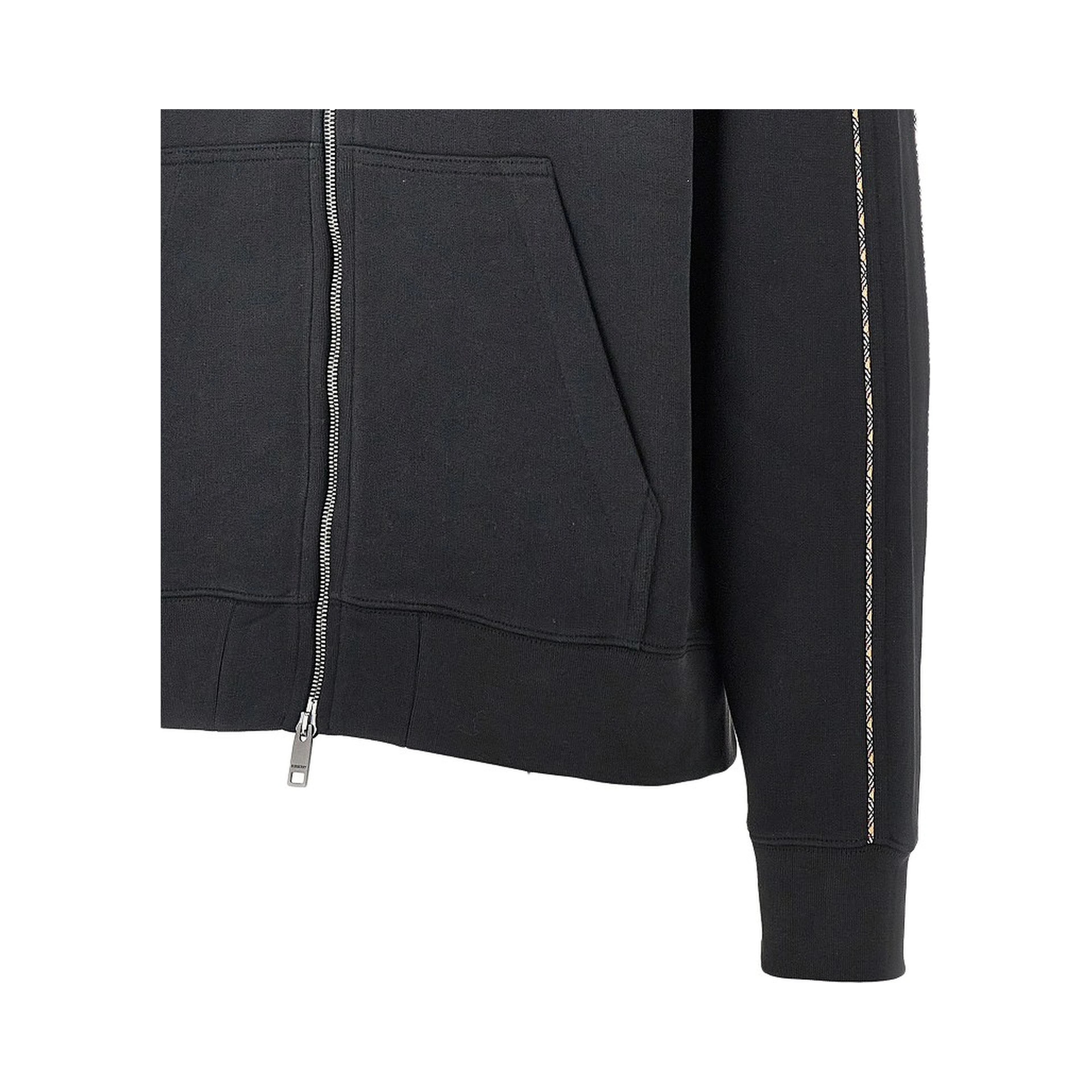 Full-zip hoodie with Check piping