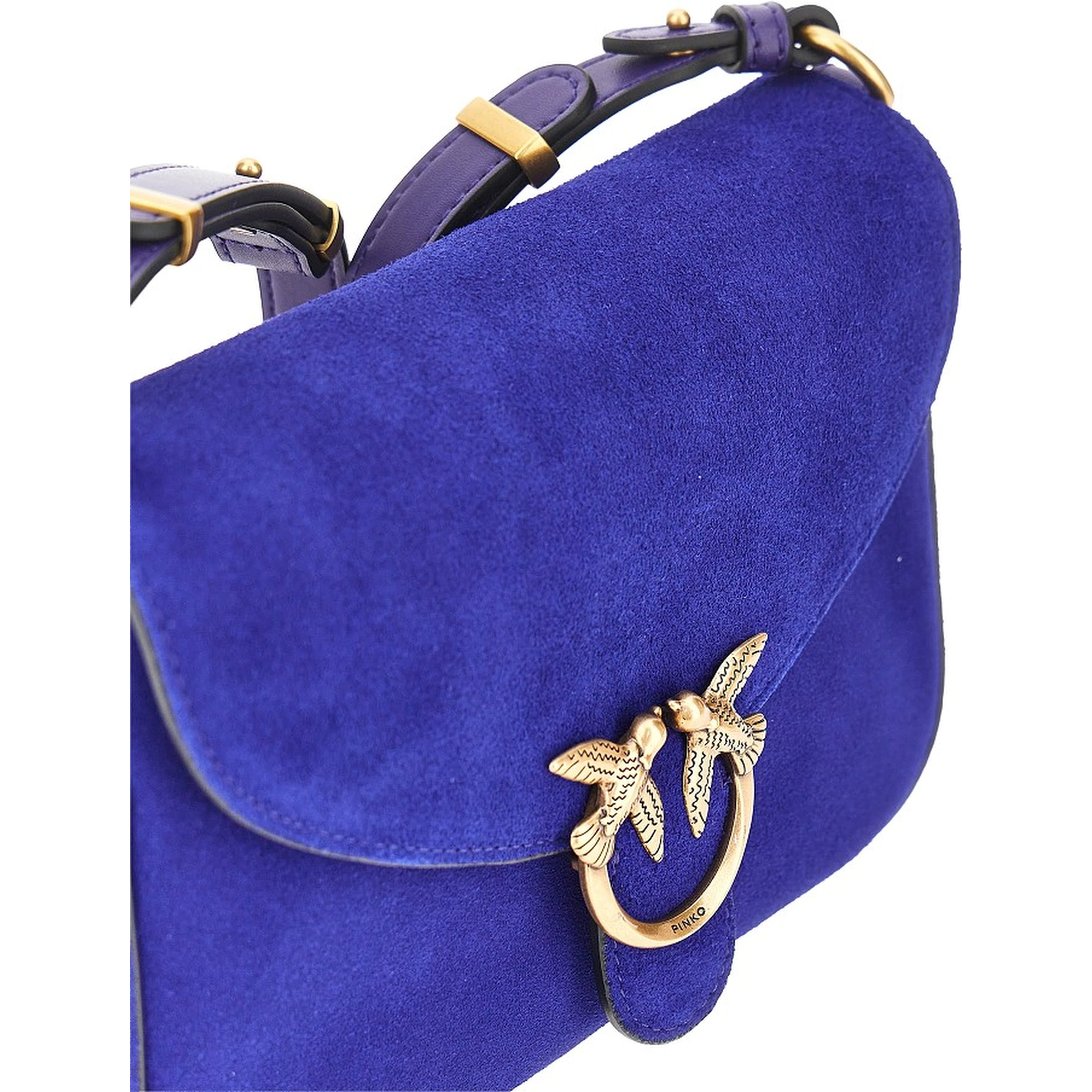 'Mini Love Bag Satchel' suede leather bag