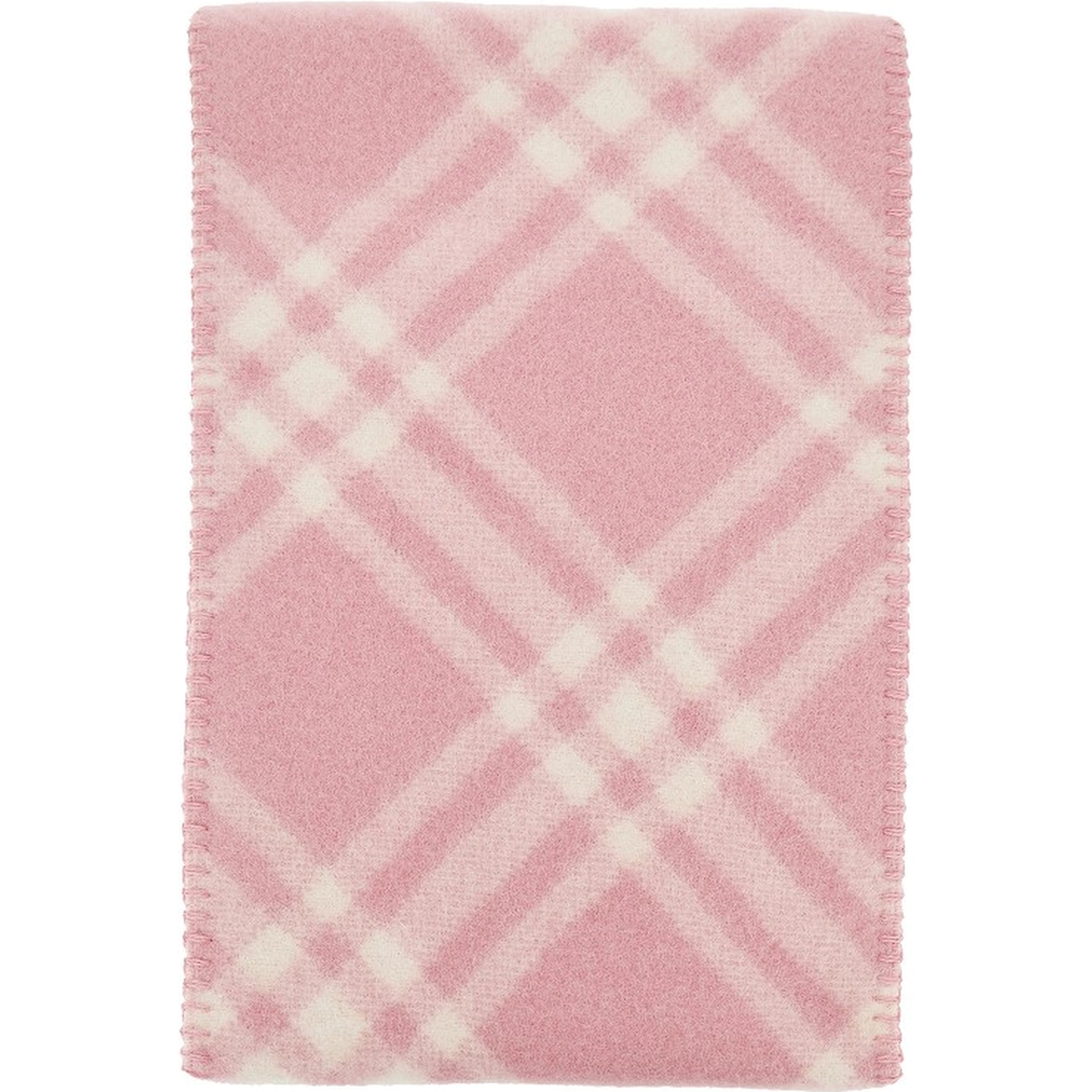 Check wool scarf