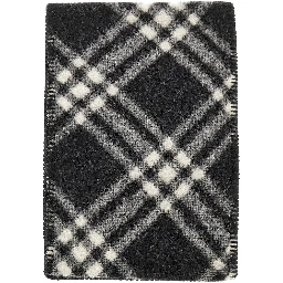 Check wool scarf