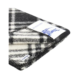 Check wool scarf