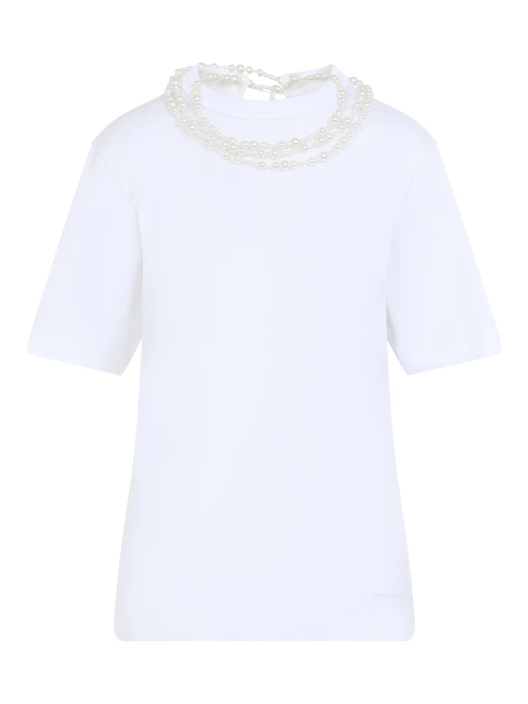 Carven Pearl Necklace T-shirt