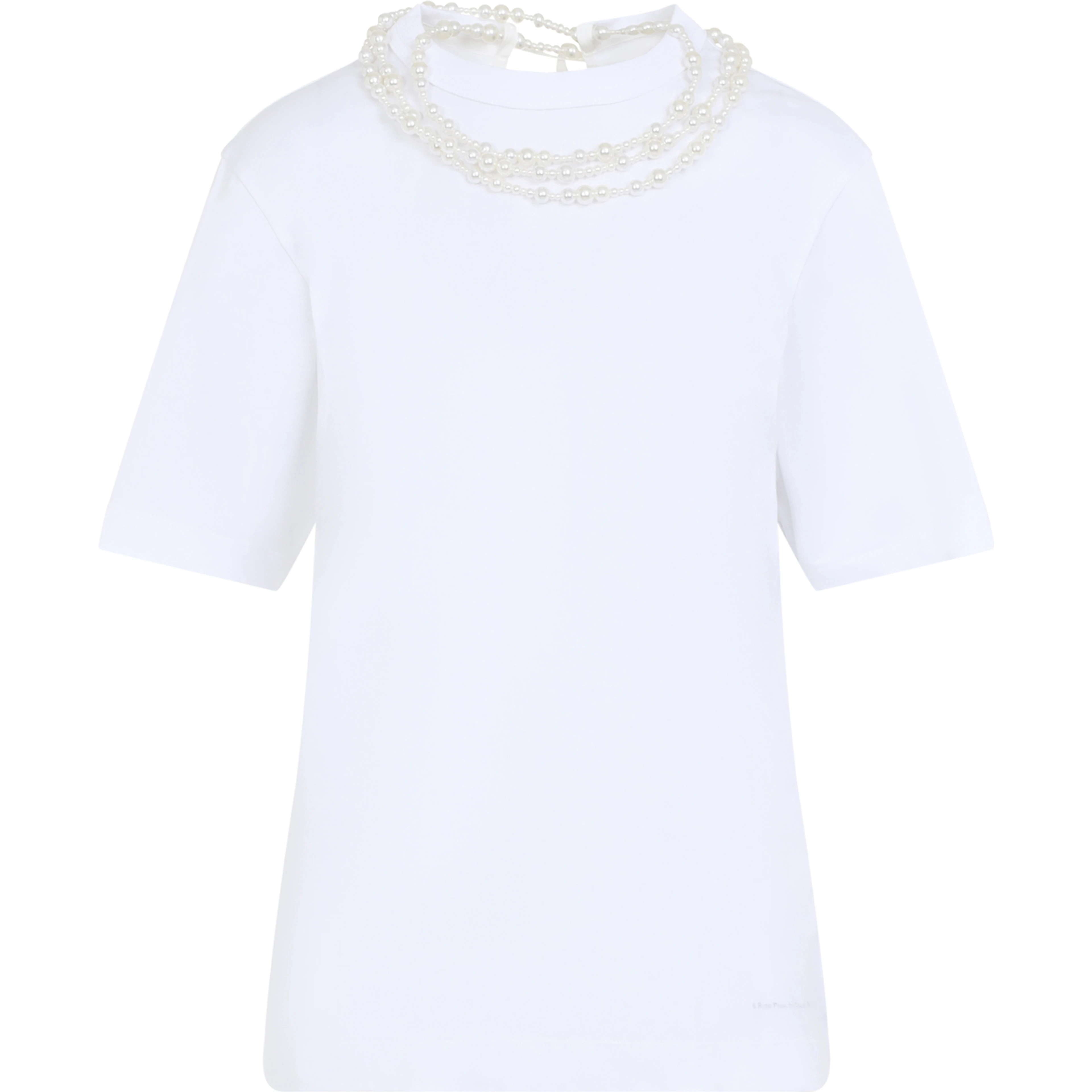 Carven Pearl Necklace T-shirt