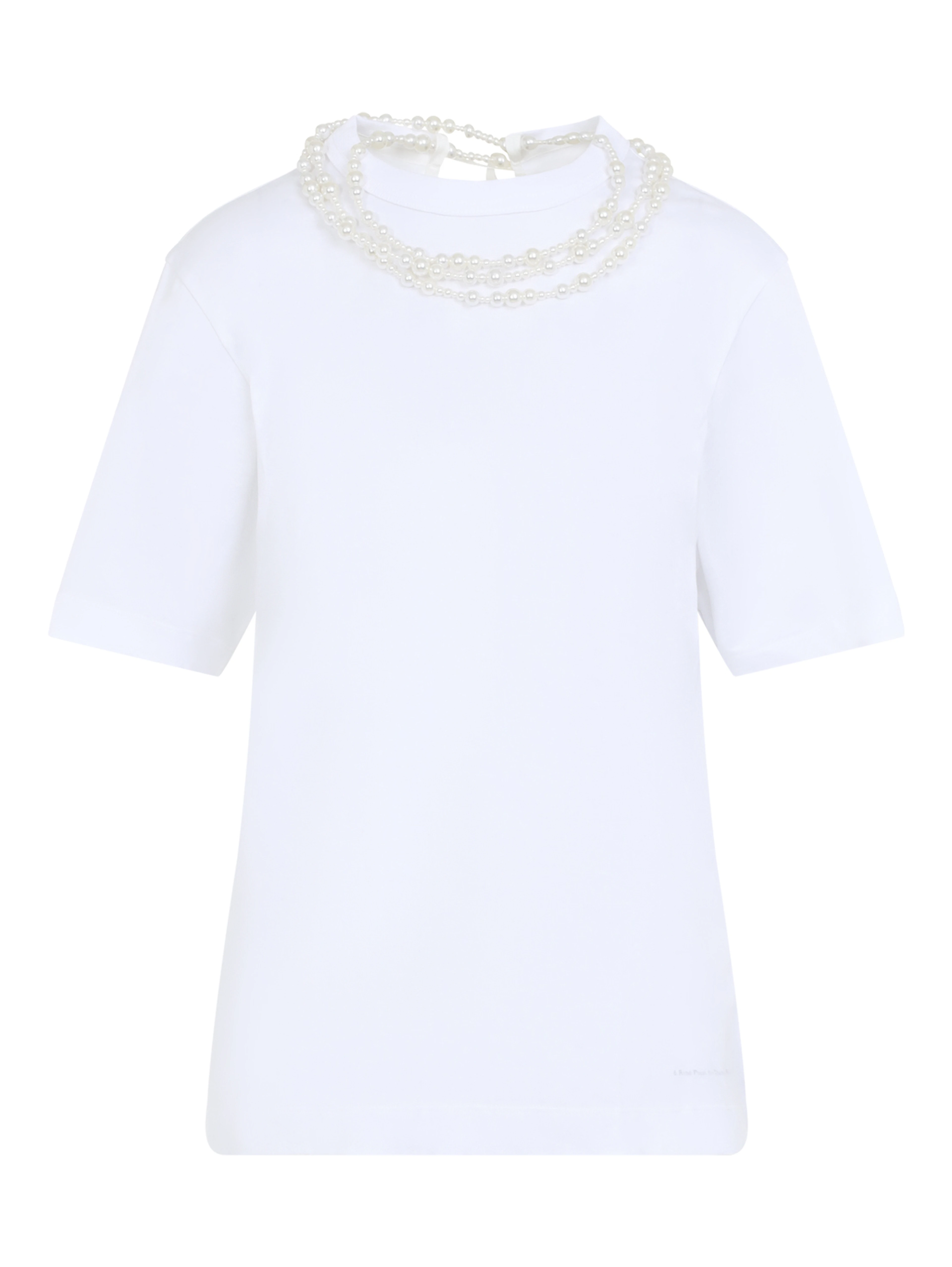 Carven Pearl Necklace T-shirt