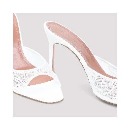 Amina Muaddi Alexa Lace 95 Slippers
