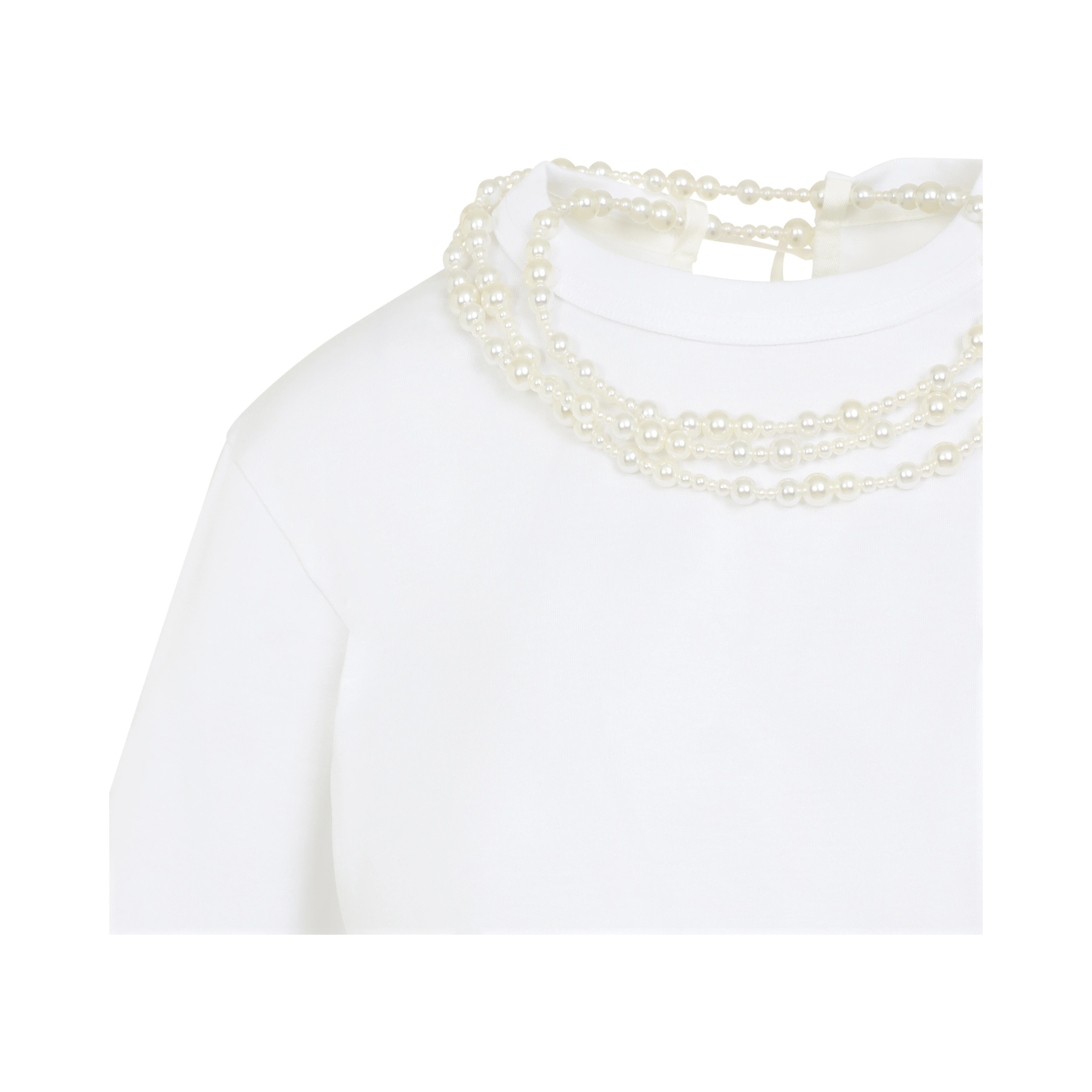 Carven Pearl Necklace T-shirt