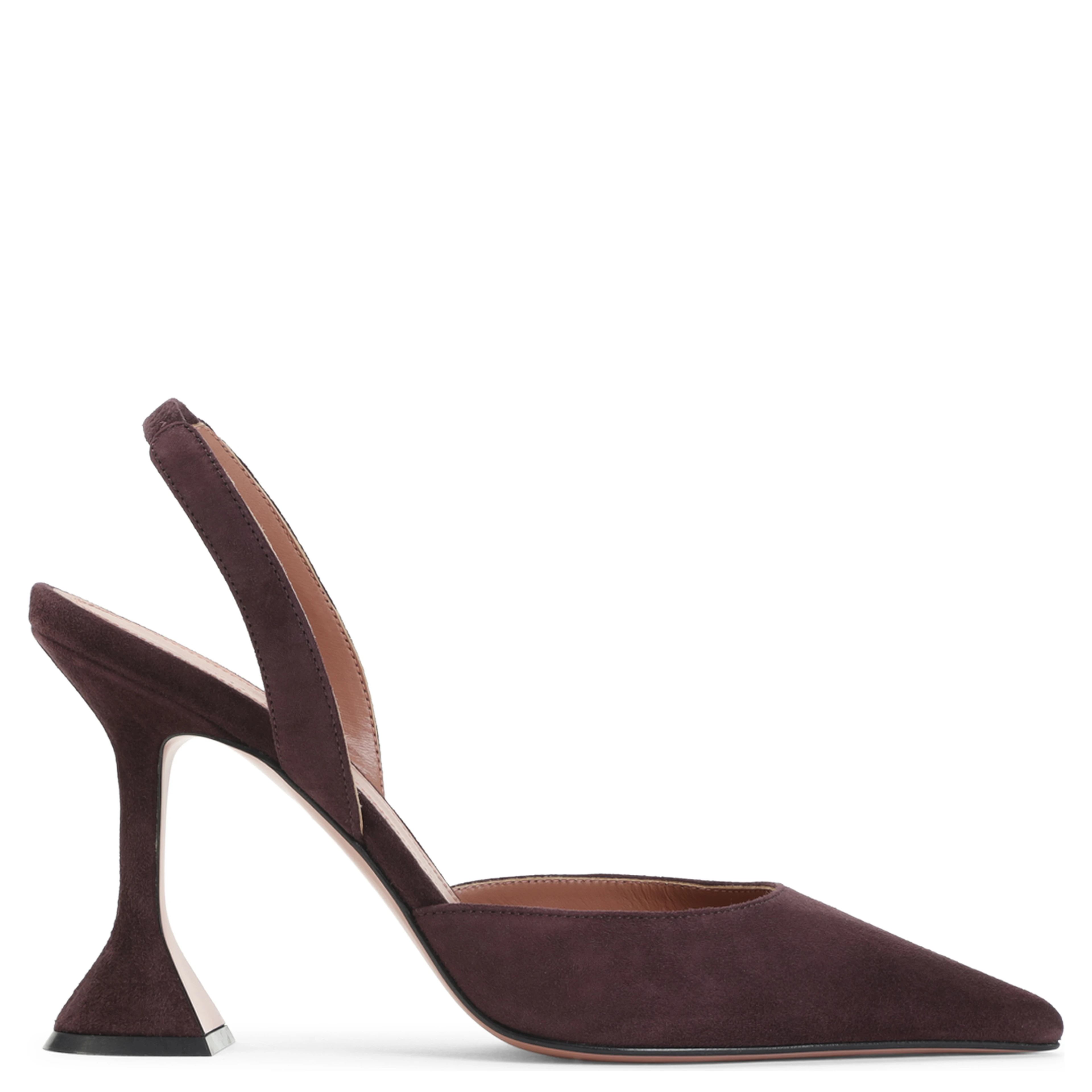 Amina Muaddi Holli Suede Slingback