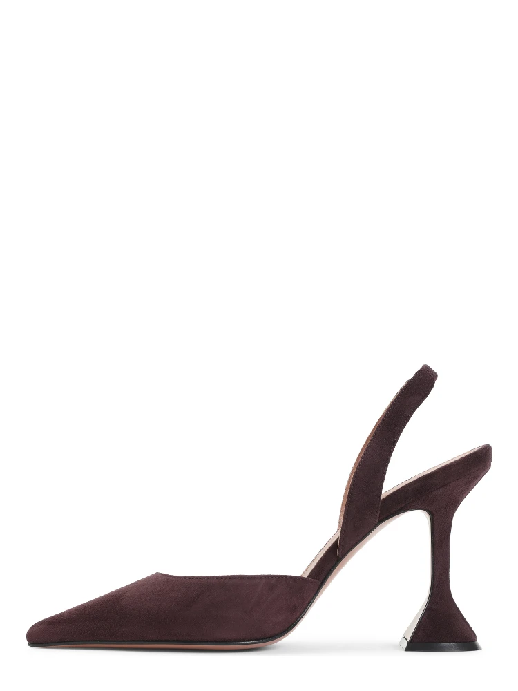 Amina Muaddi Holli Suede Slingback alternative