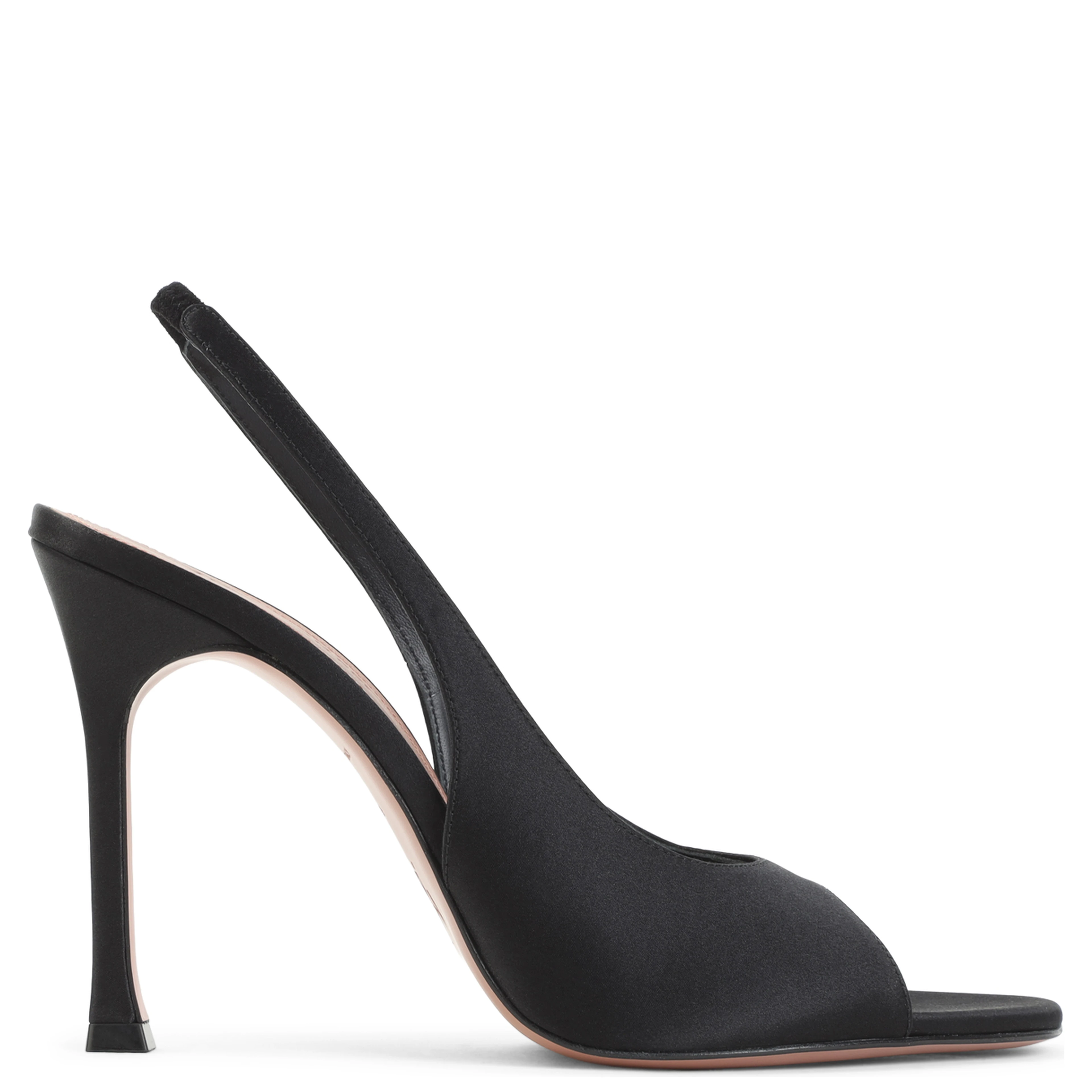 Amina Muaddi Alexa 105 Satin Slinback