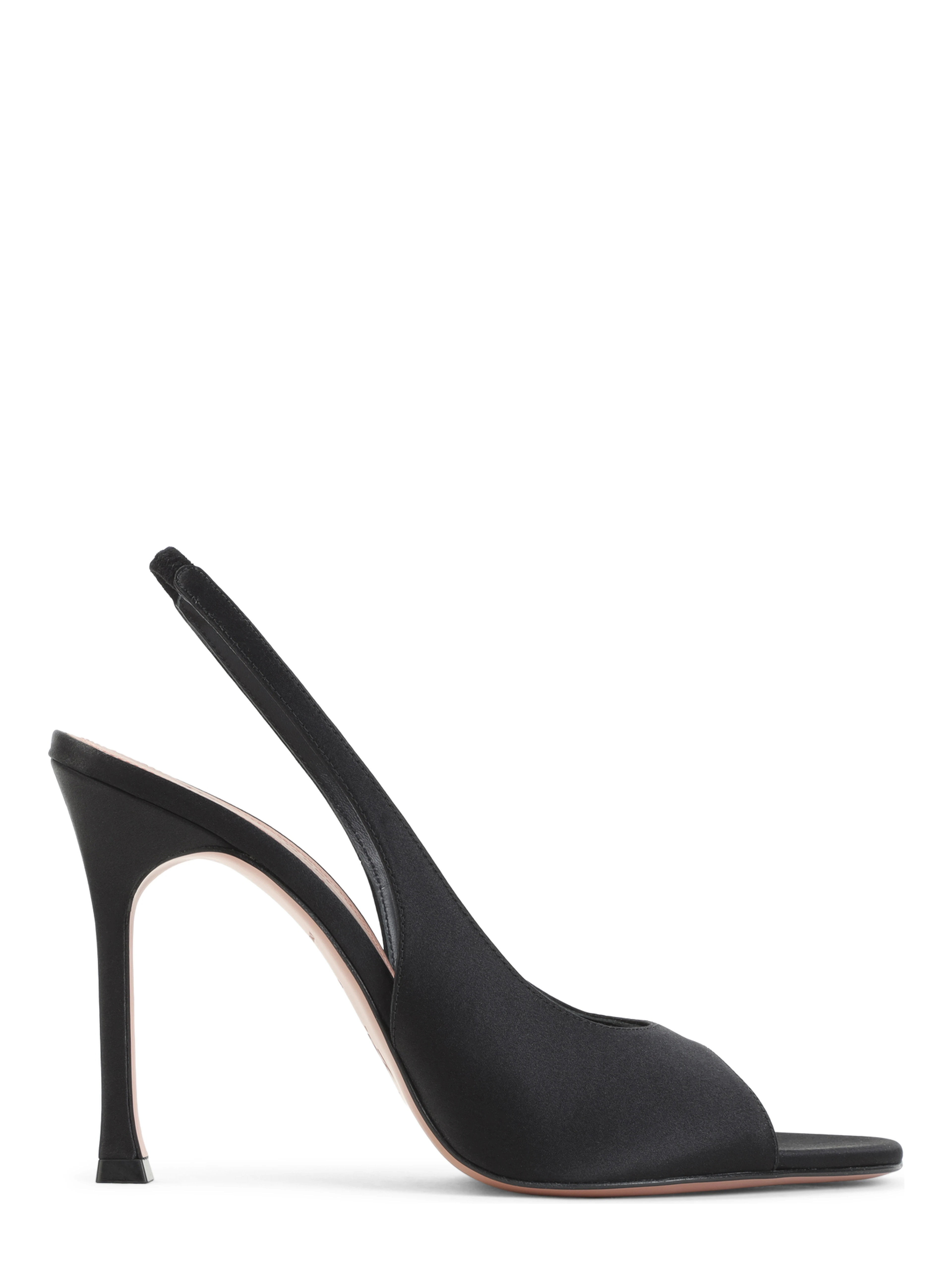 Amina Muaddi Alexa 105 Satin Slinback
