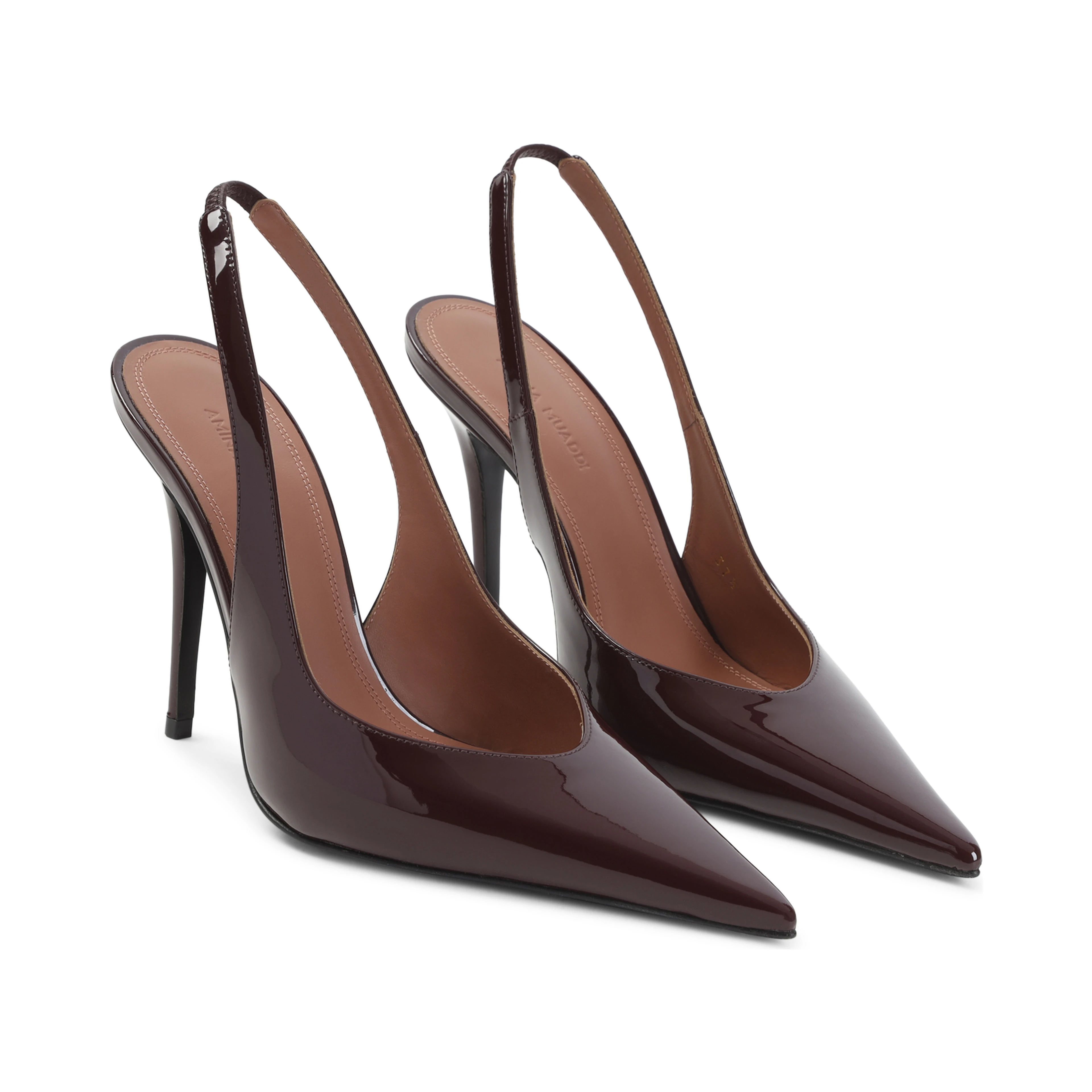 Amina Muaddi Anok Patent Slingback