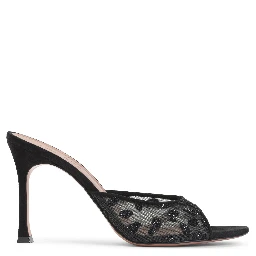 Amina Muaddi Alexa Mesh Slipper