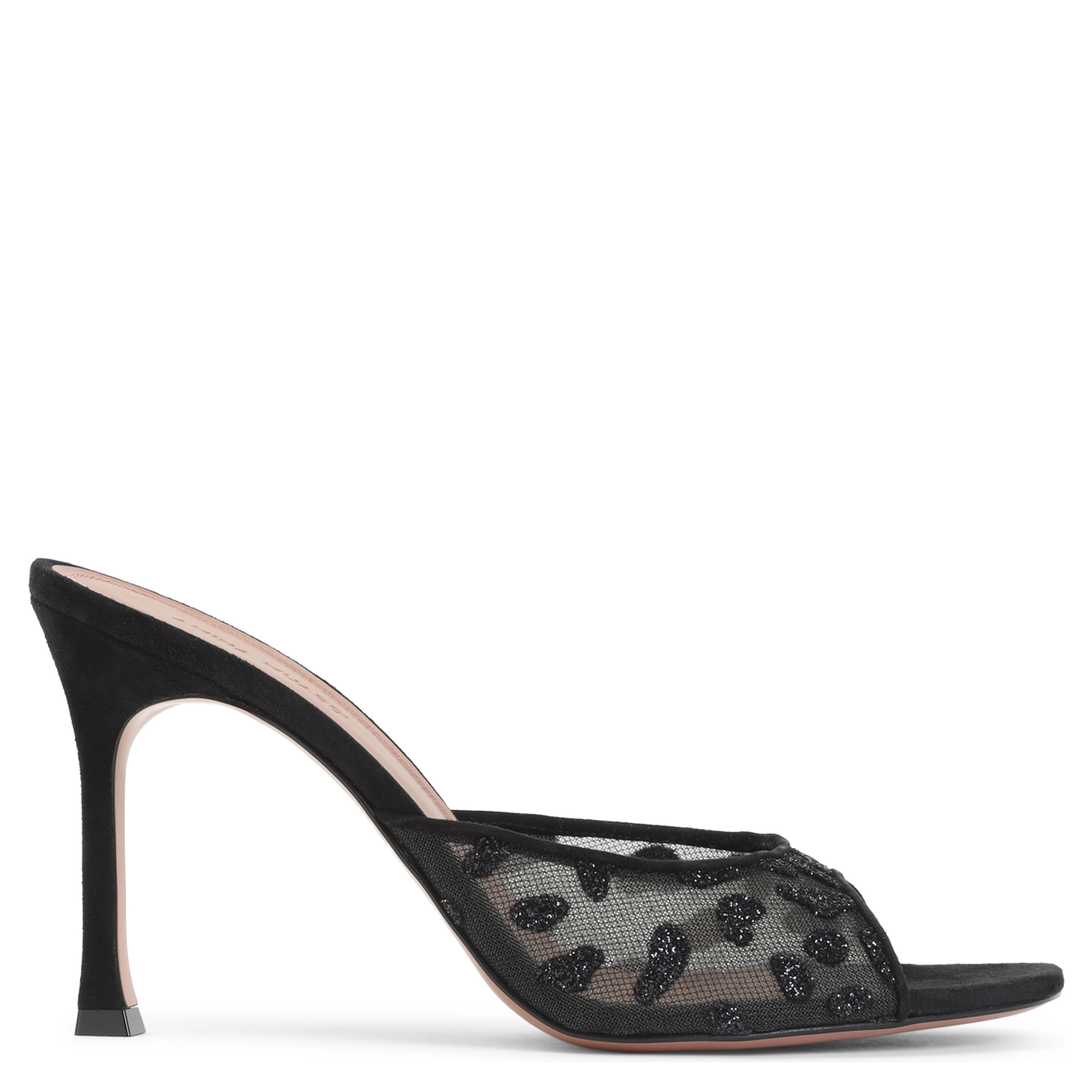 Amina Muaddi Alexa Mesh Slipper