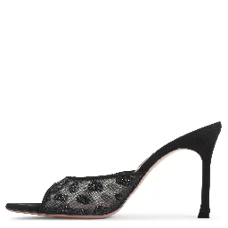 Amina Muaddi Alexa Mesh Slipper