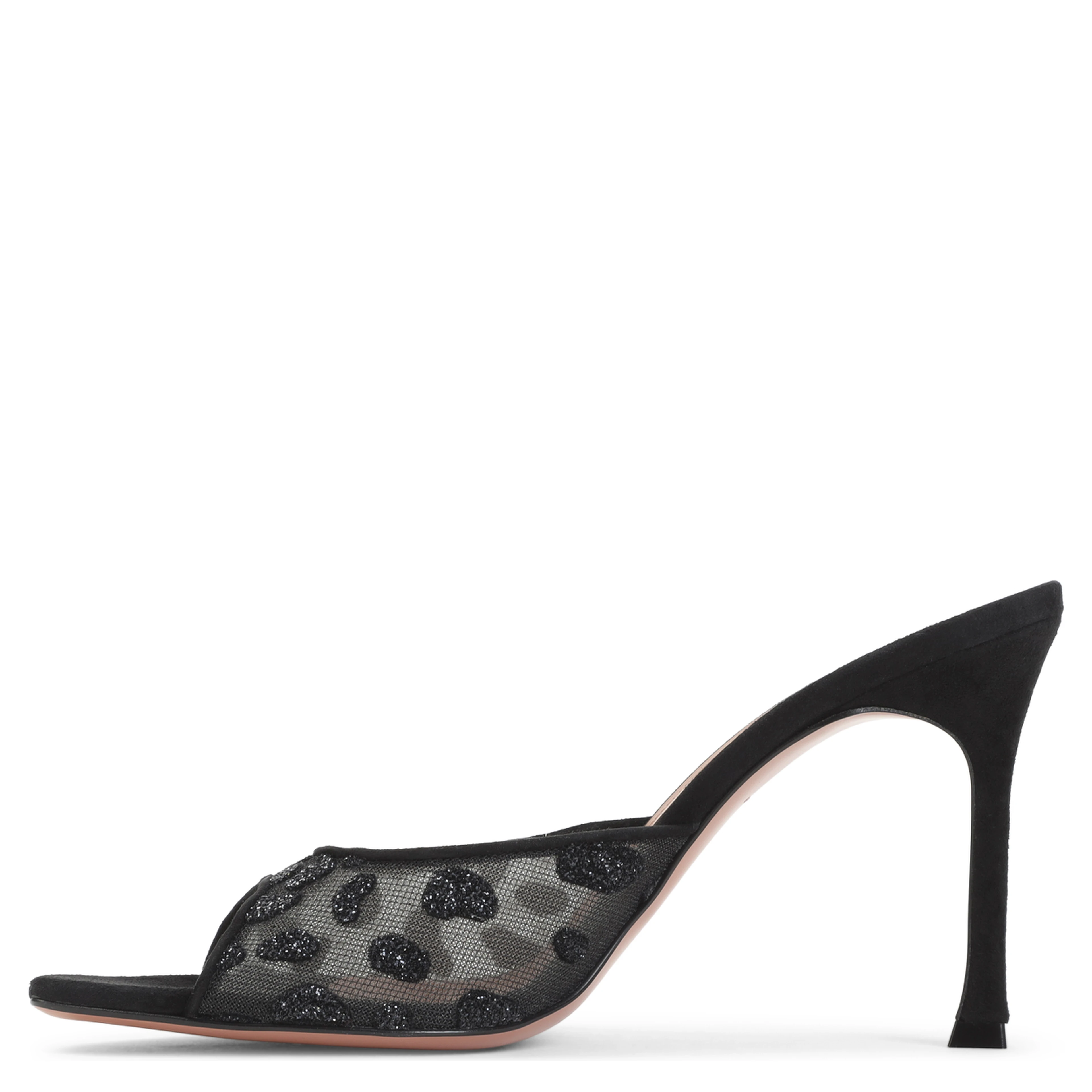 Amina Muaddi Alexa Mesh Slipper