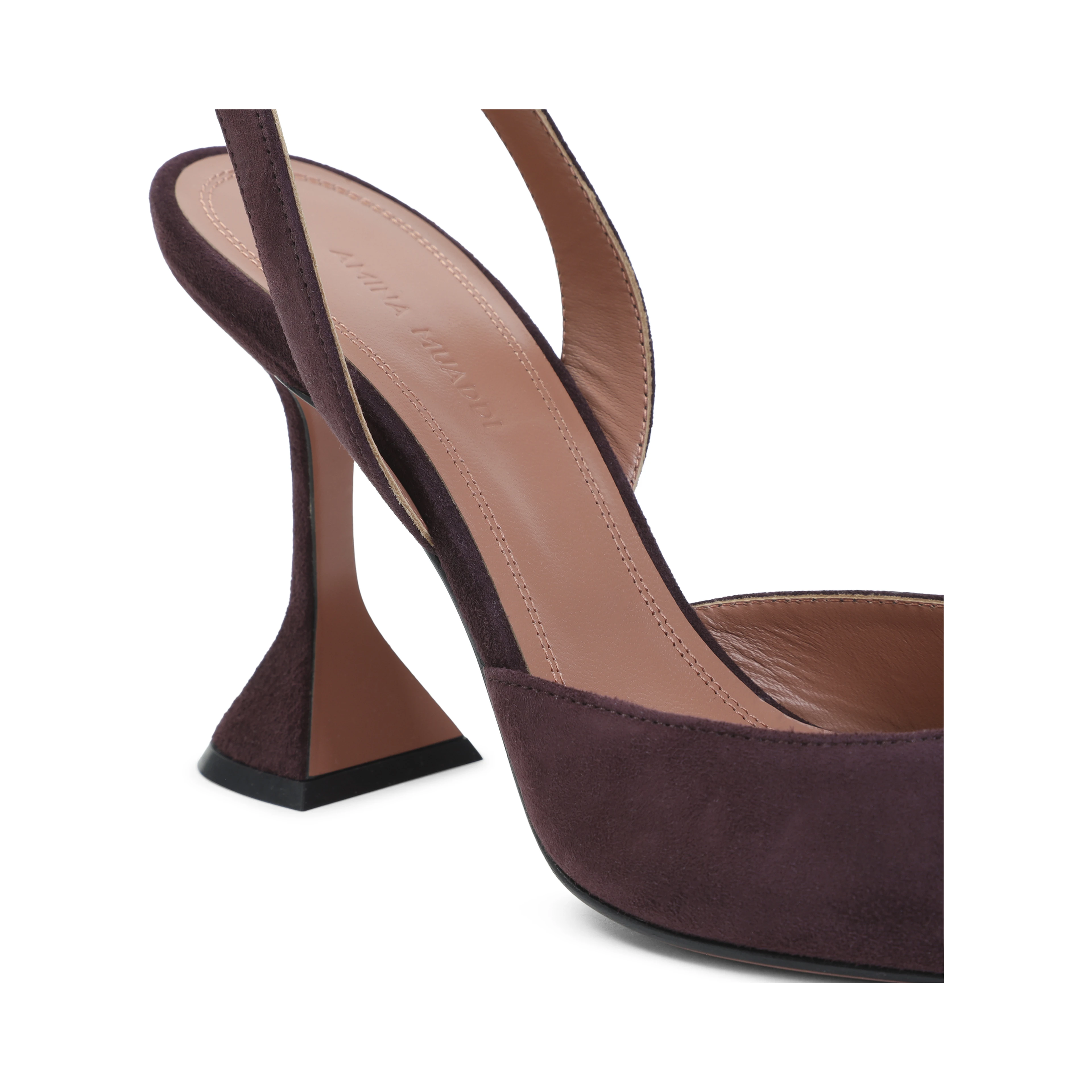 Amina Muaddi Holli Suede Slingback