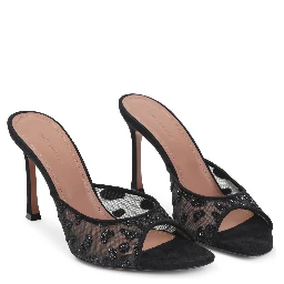 Amina Muaddi Alexa Mesh Slipper
