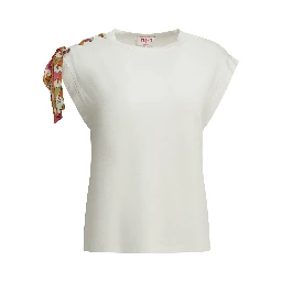 Crew-neck T-shirt with printed detail