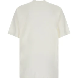 White T-Shirt LOGO FAKE with Logo Print on the Front in Cotton for Women