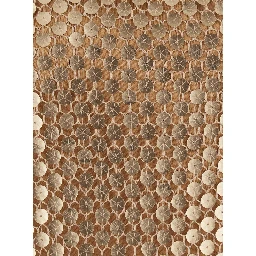 brown Long dress with all-over sequins in fabric for women