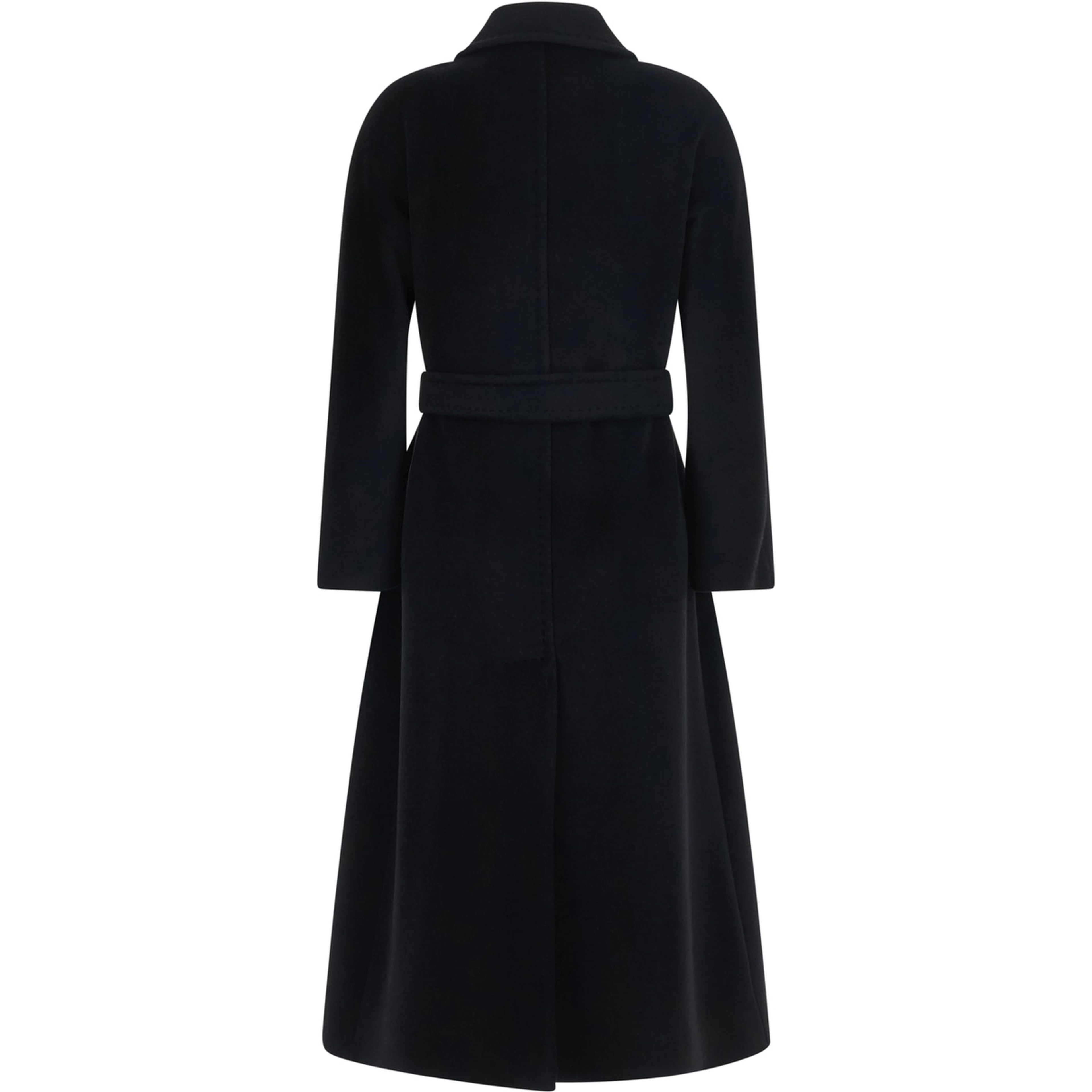 Coat with elegant detail and high-quality fabric, black, woman