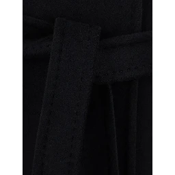 Coat with elegant detail and high-quality fabric, black, woman