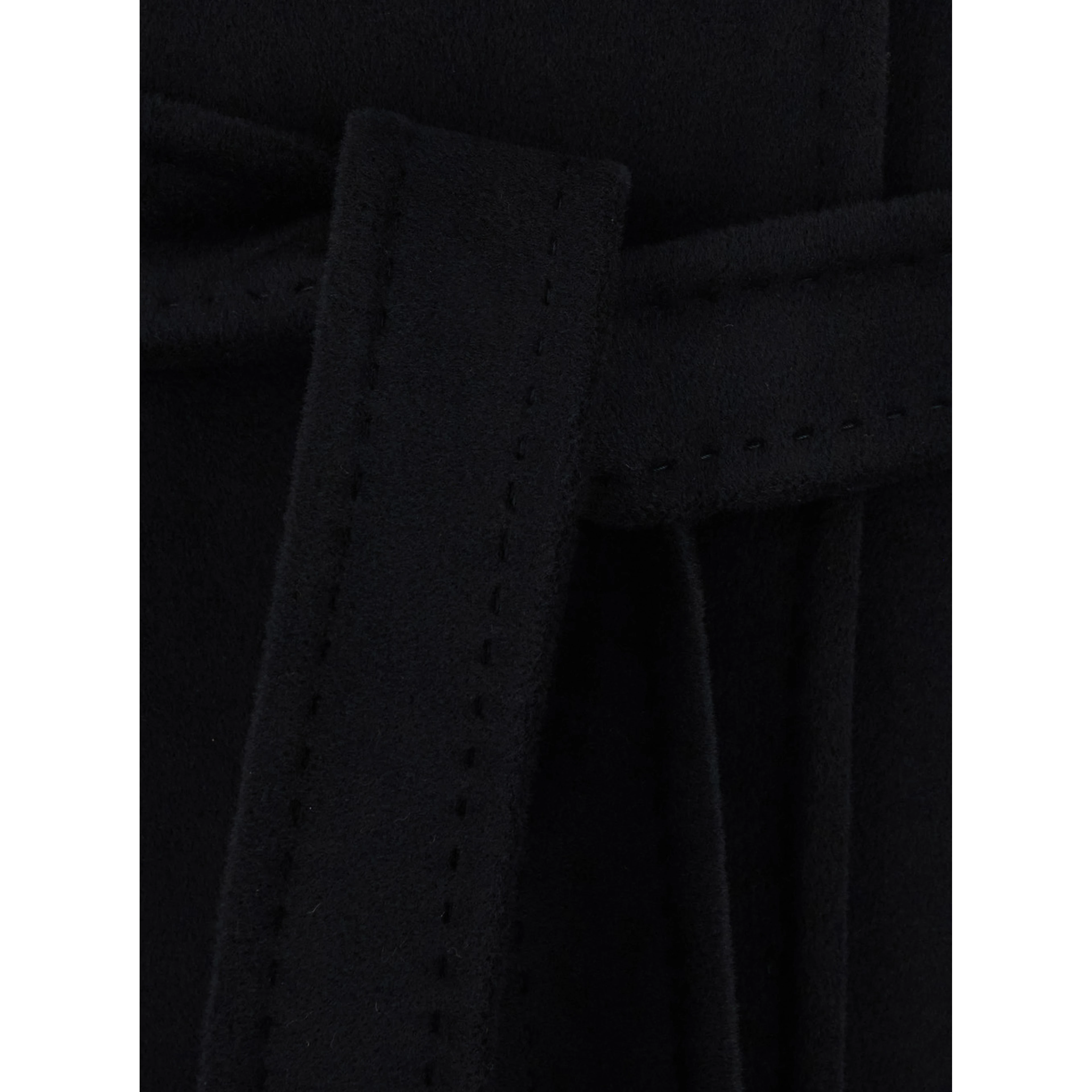 Coat with elegant detail and high-quality fabric, black, woman