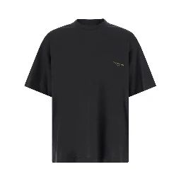 Round neck short sleeve cotton gray T-shirt for men