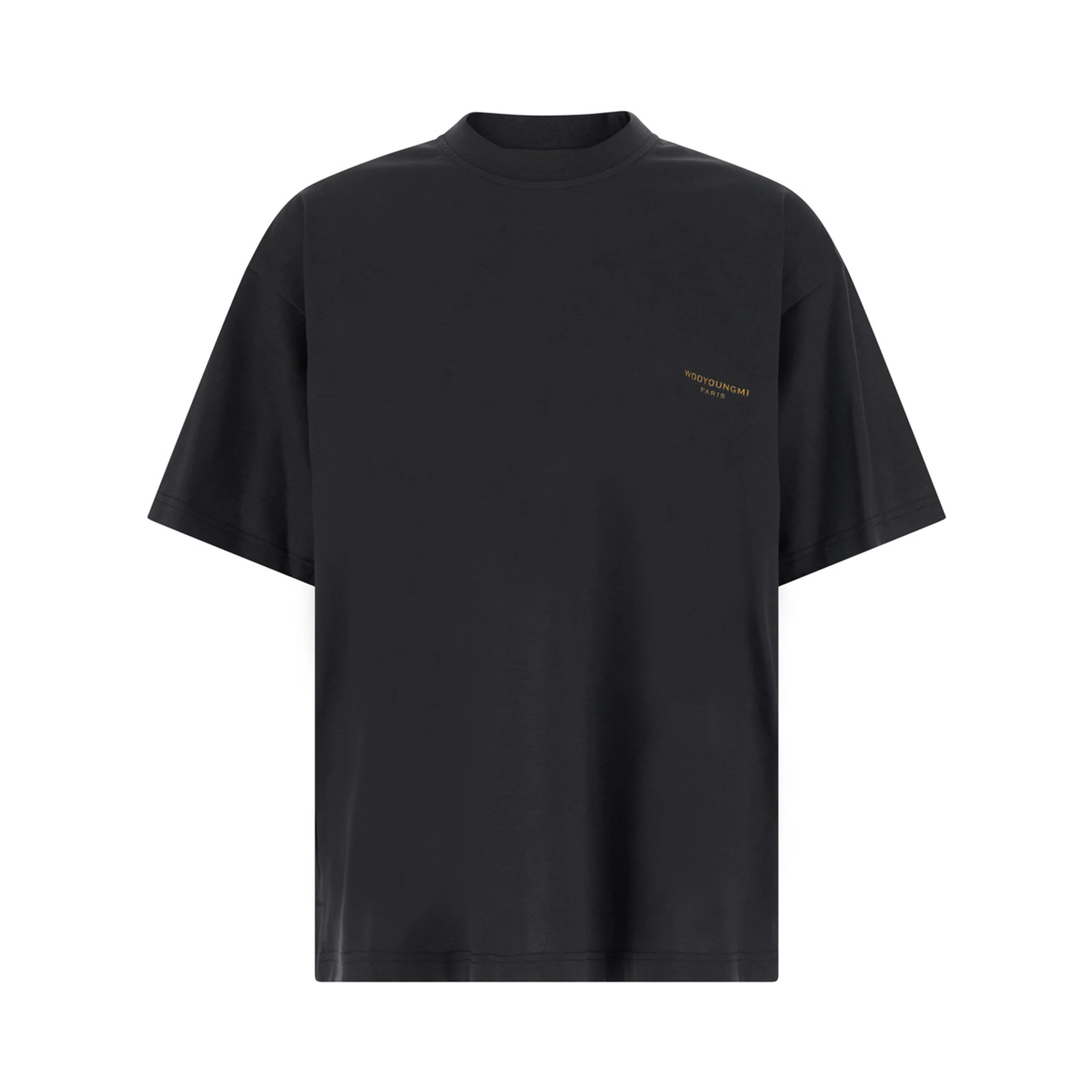 Round neck short sleeve cotton gray T-shirt for men