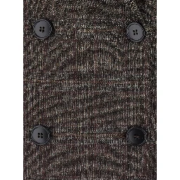 Double-breasted blazer with check Motif and brown Fabric and unspecified gender