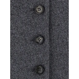 Jacket with an essential detail in gray fabric for unspecified gender