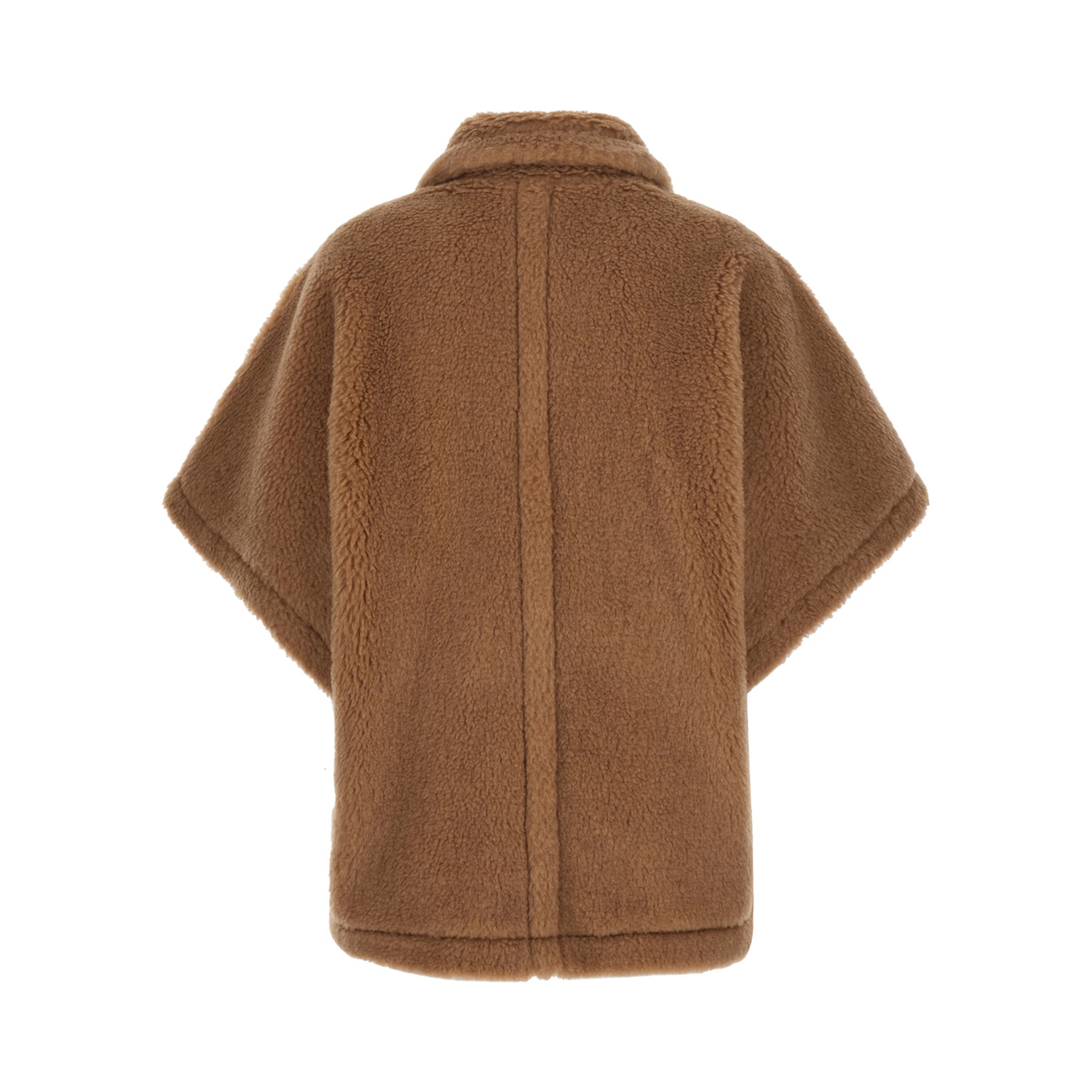 Cloak TEBE with wide collar and pockets in beige women