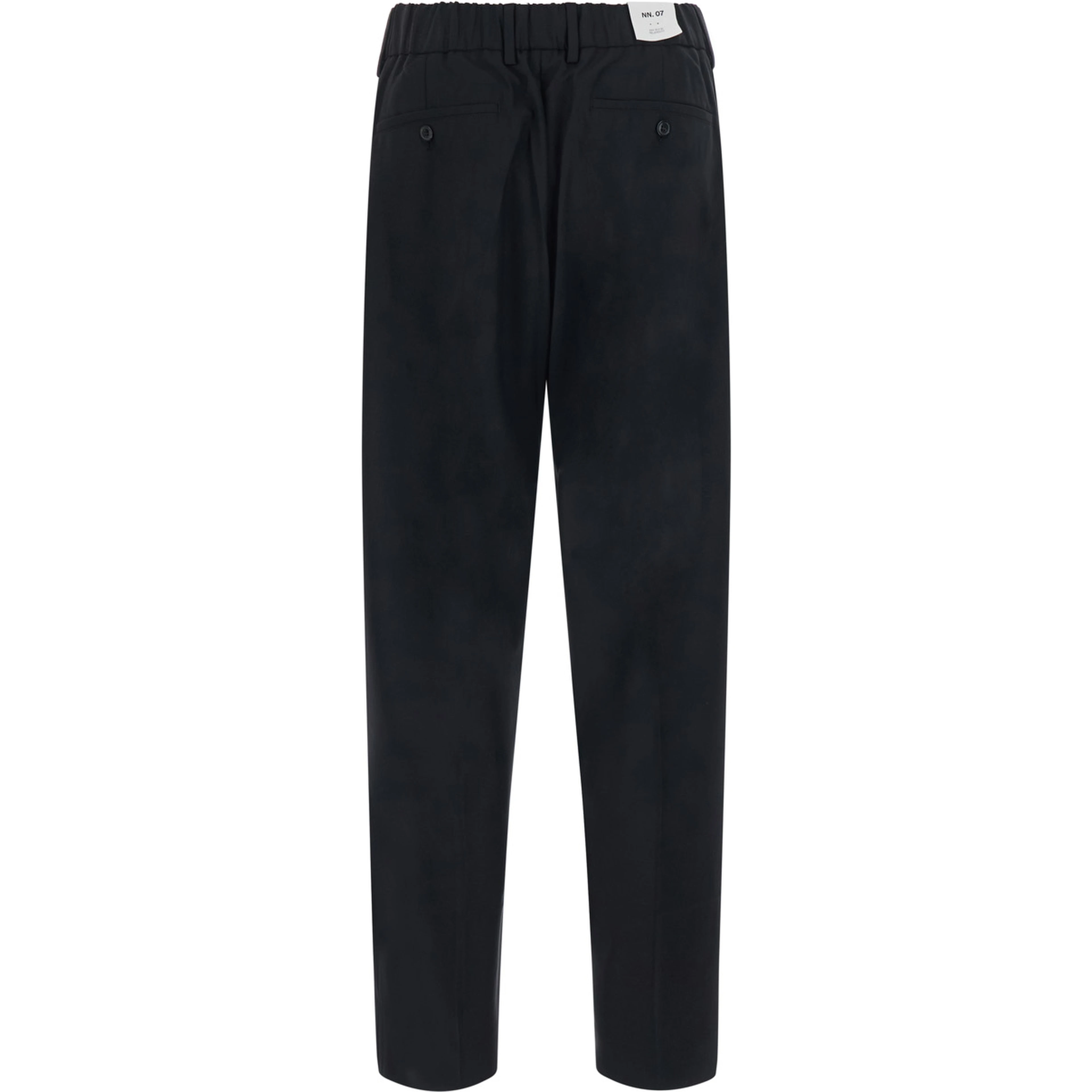 Black Wide Leg Trousers with Pleats for Women