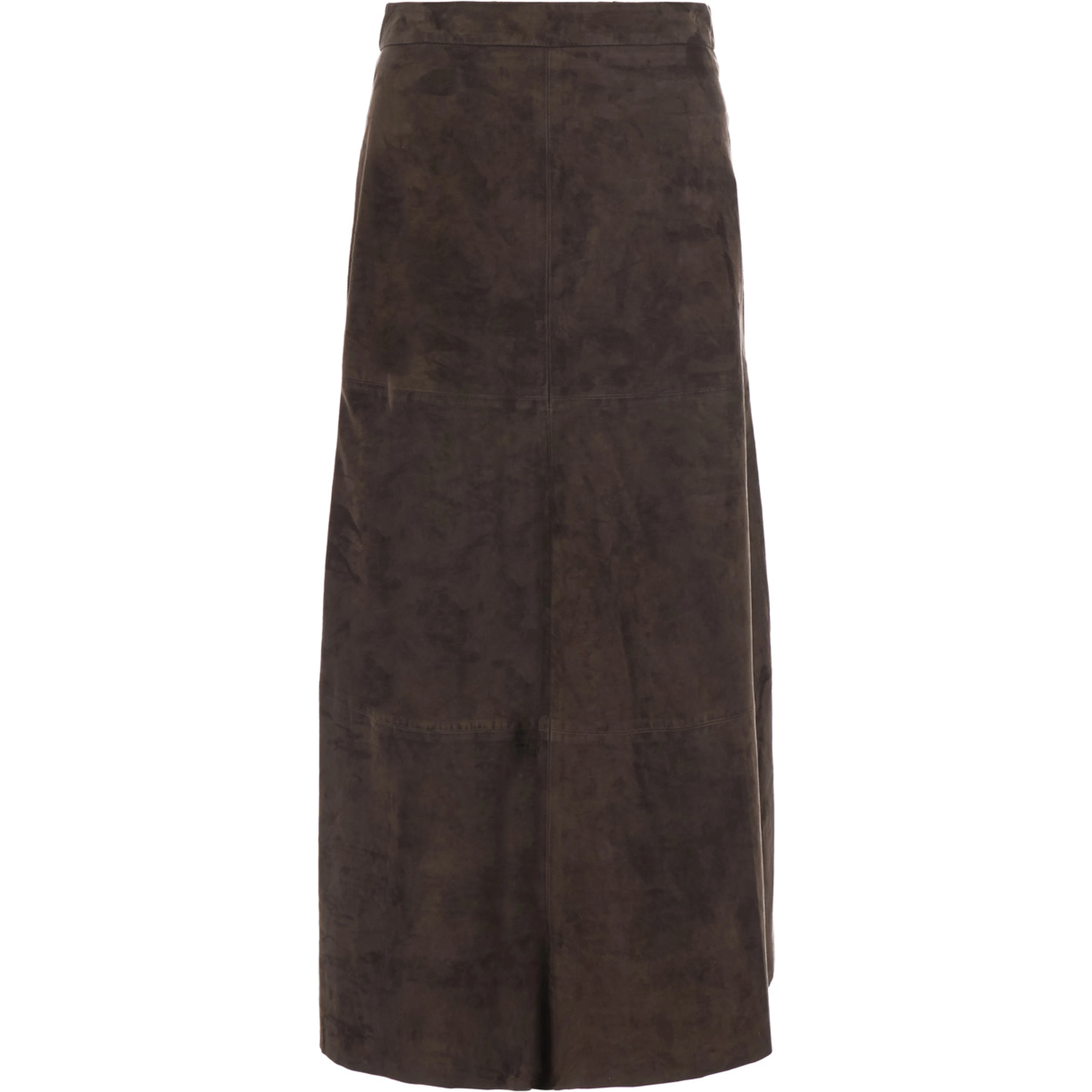 S MAXMARA SMMFIORIRE brown lamb suede skirt for women