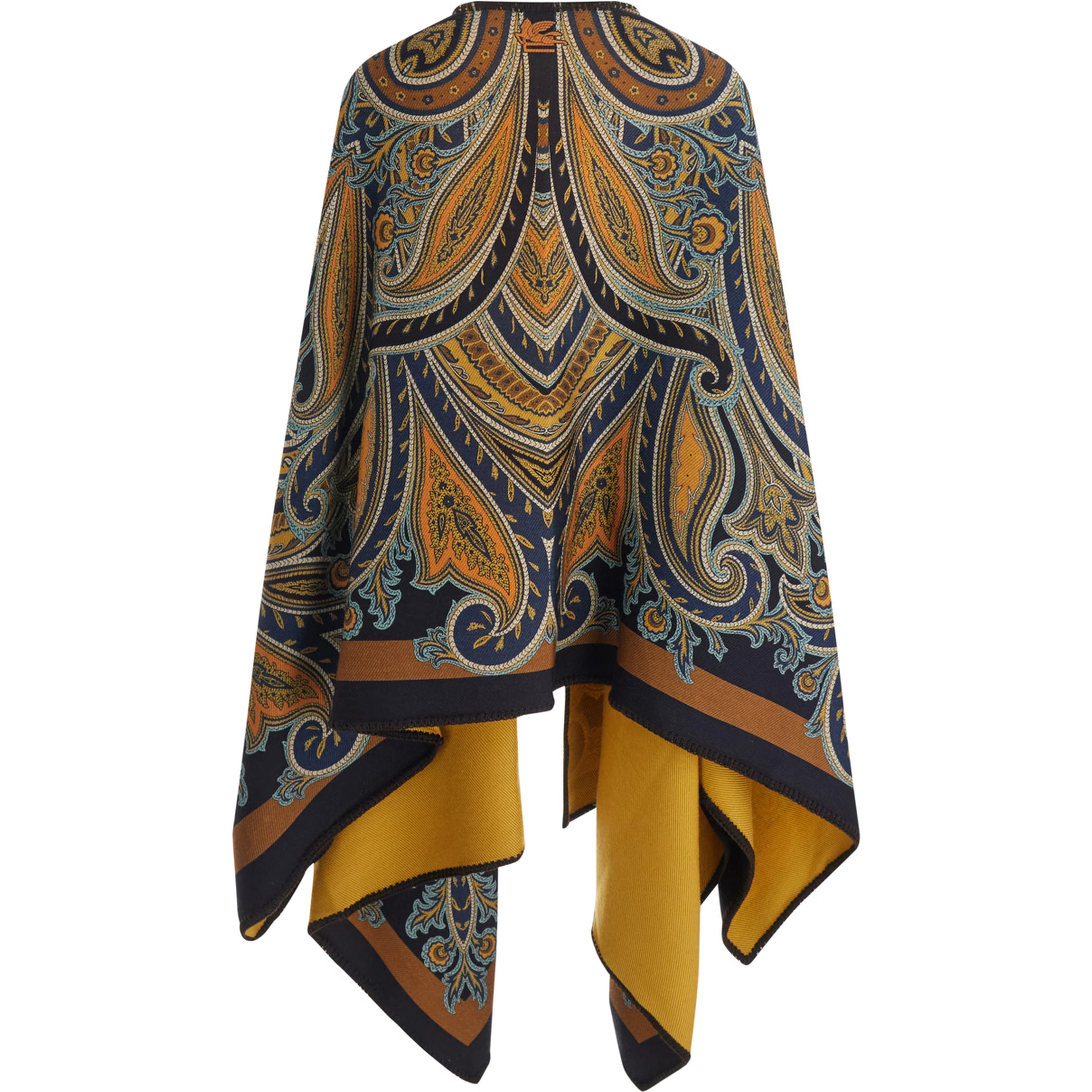 Multicolored Cape with Details and Tech Fabric for Women