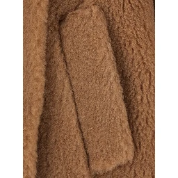 Cloak TEBE with wide collar and pockets in beige women