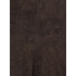 S MAXMARA SMMFIORIRE brown lamb suede skirt for women