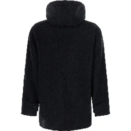 Mens Coat with collar, long sleeves and pockets Grey Man
