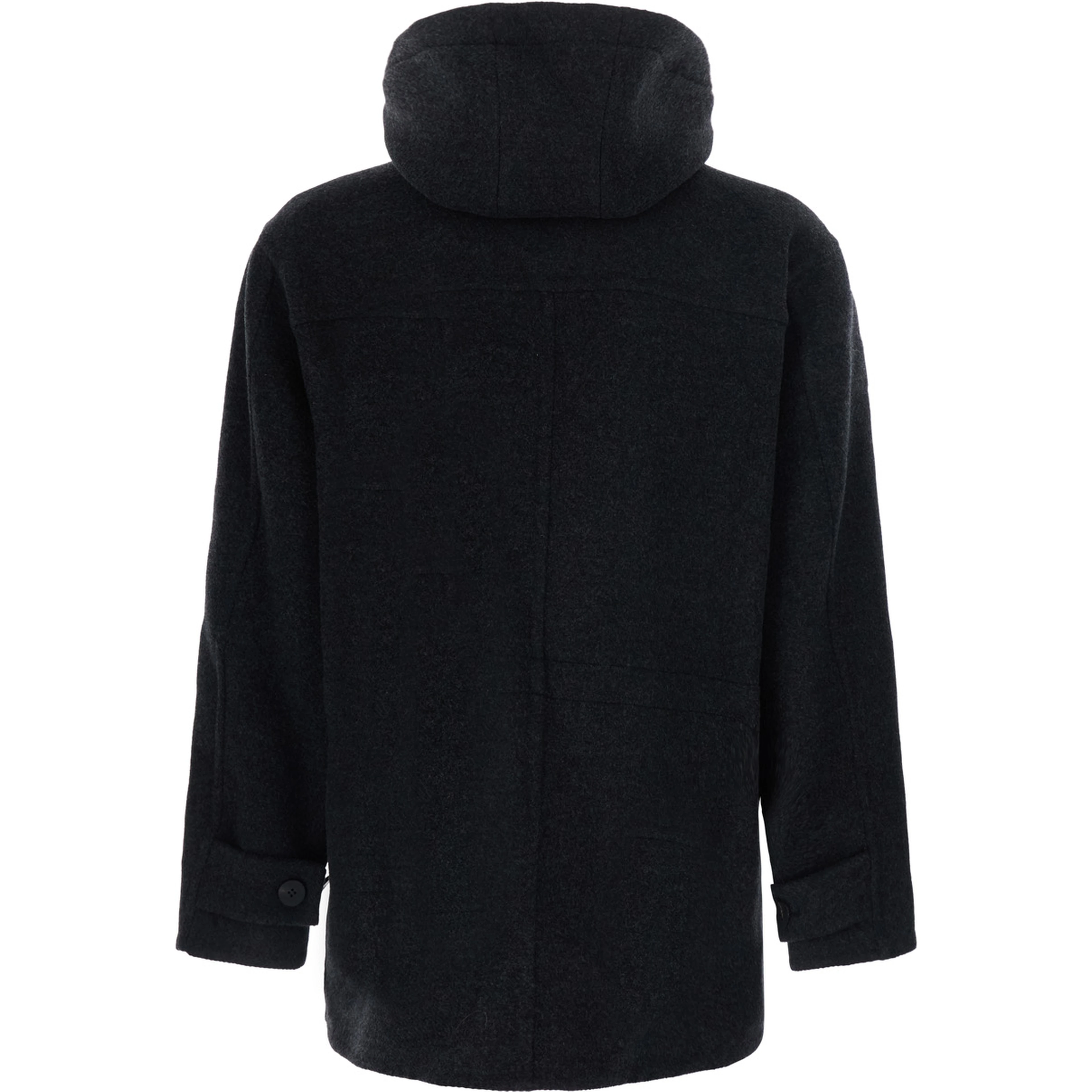 Mens Coat with collar, long sleeves and pockets Grey Man