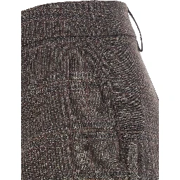 Check Bermuda shorts with check motif and in fabric and brown and unspecified gender