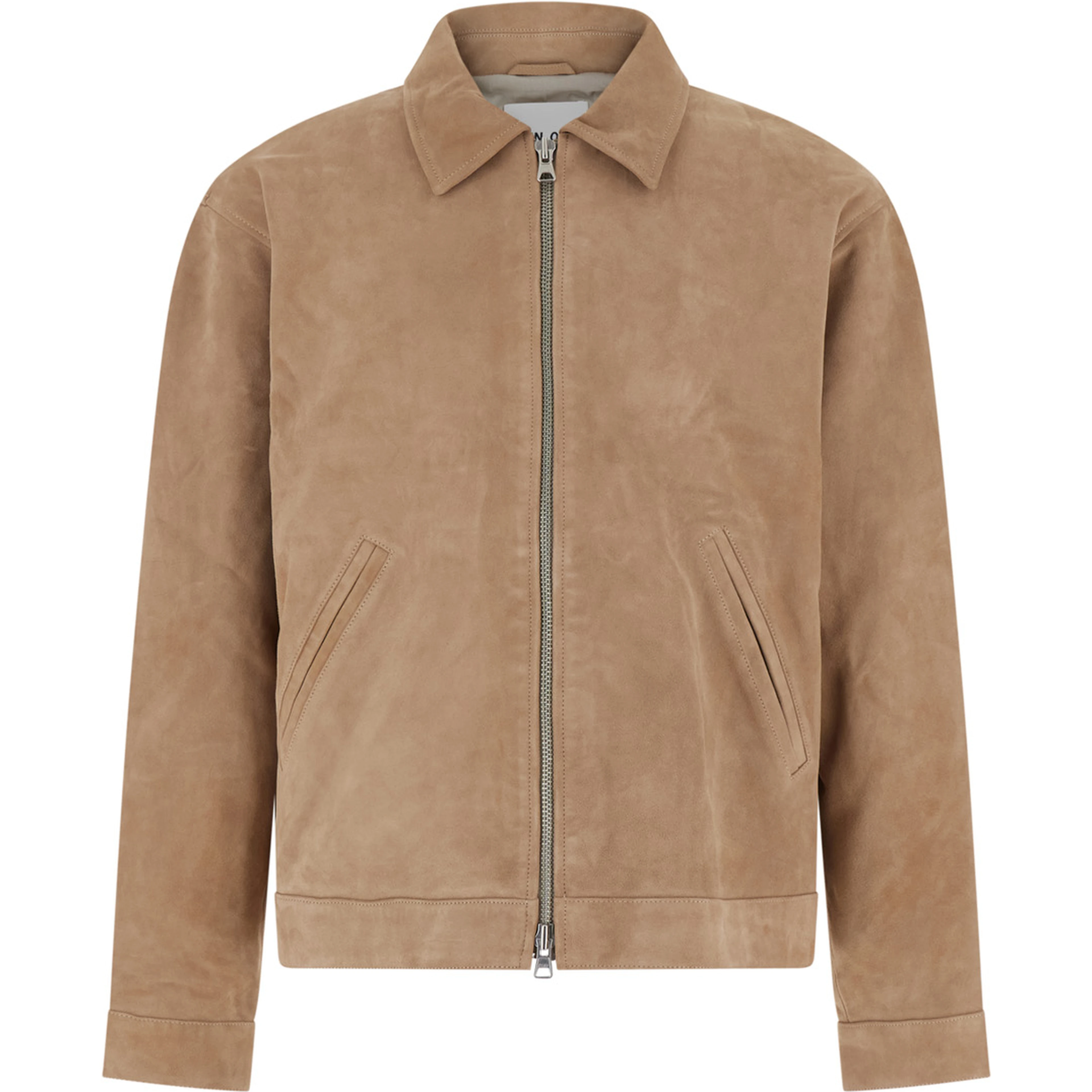 NN.07 Petrus Suede jacket in beige fabric for men