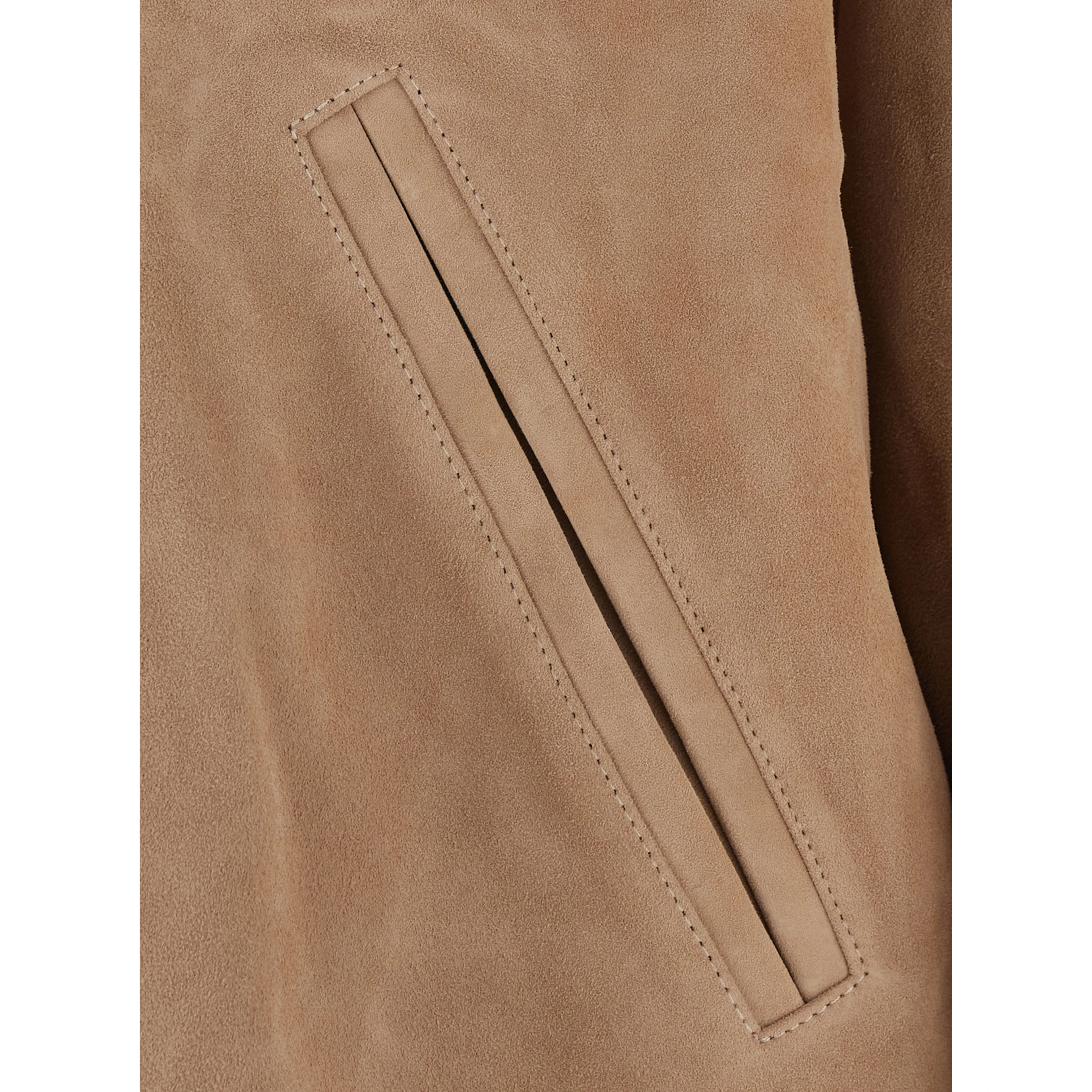 NN.07 Petrus Suede jacket in beige fabric for men