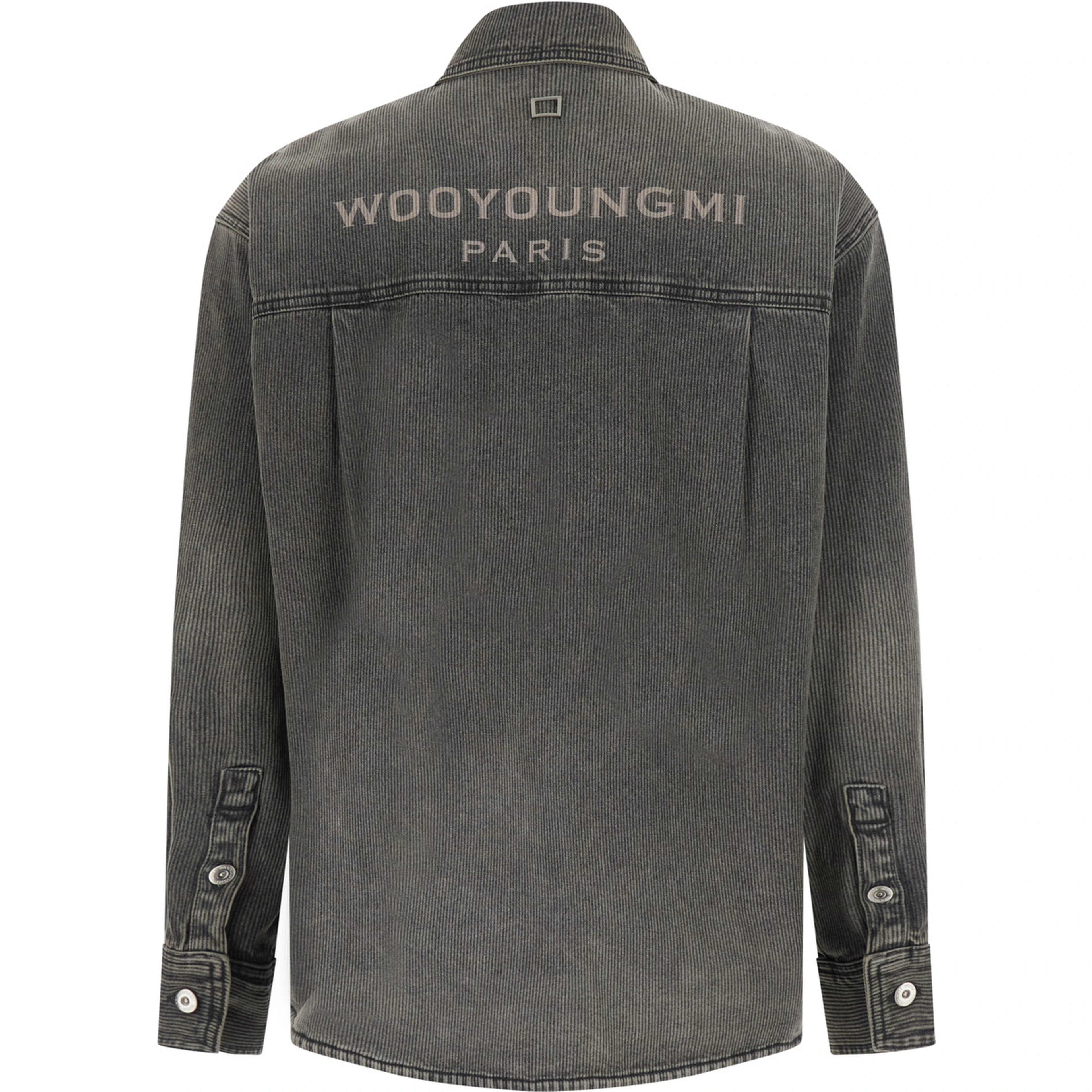 Shirt MENS SHIRT with collar and long sleeves in Gray Cotton for Men