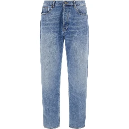 REEVE REG FIT FERMO Jeans with straight leg length 32 in blue cotton for men