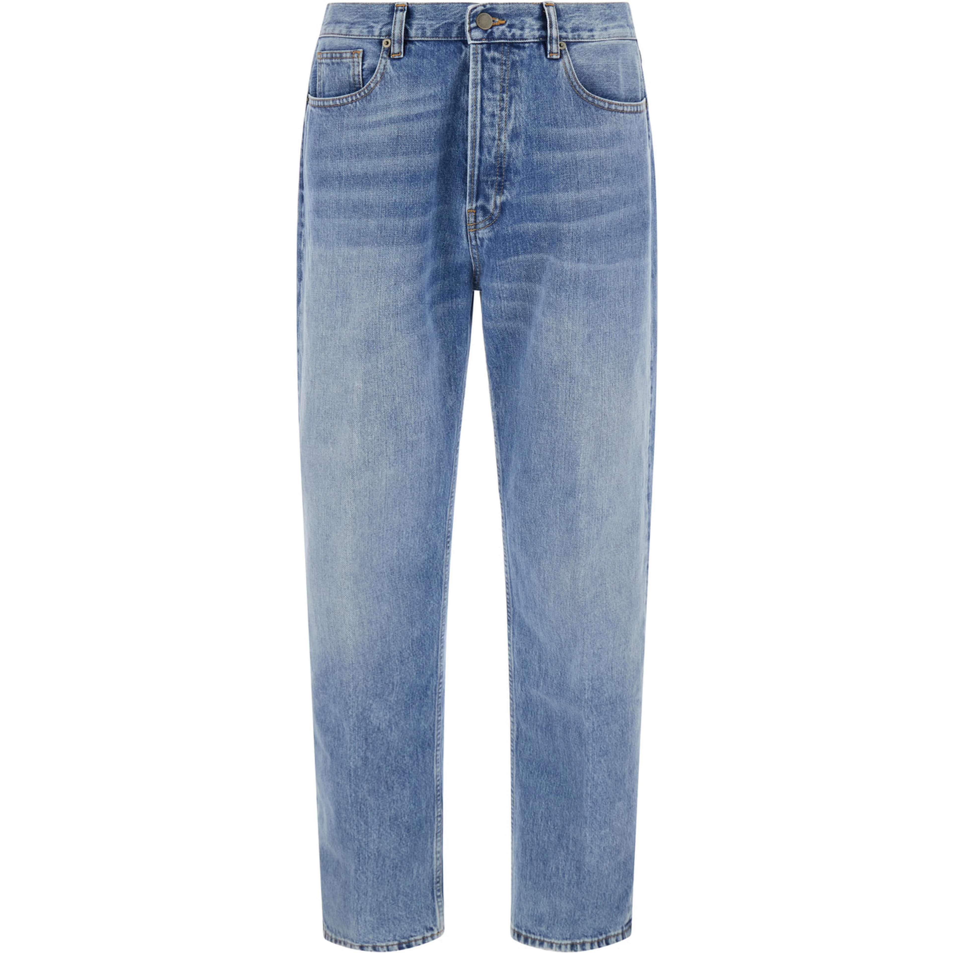 REEVE REG FIT FERMO Jeans with straight leg length 32 in blue cotton for men