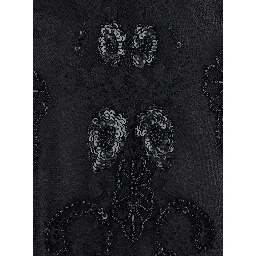 Blouse with collar and long sleeves in Tech Fabric black women