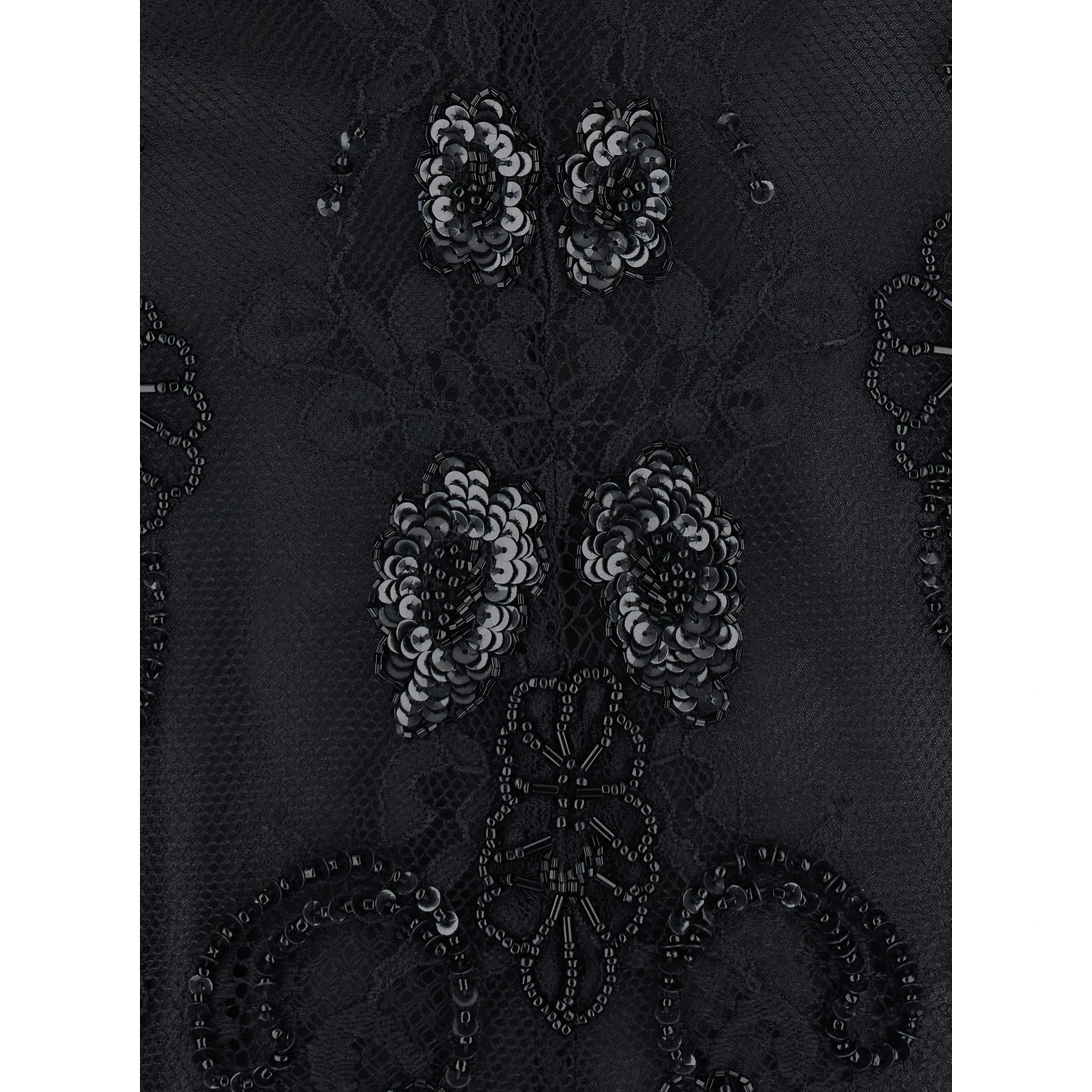 Blouse with collar and long sleeves in Tech Fabric black women